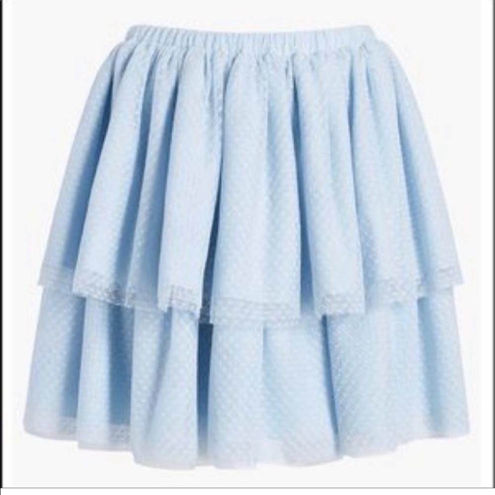 Hill House Clara Tulle Skirt in Powder Blue - Picture 4 of 14